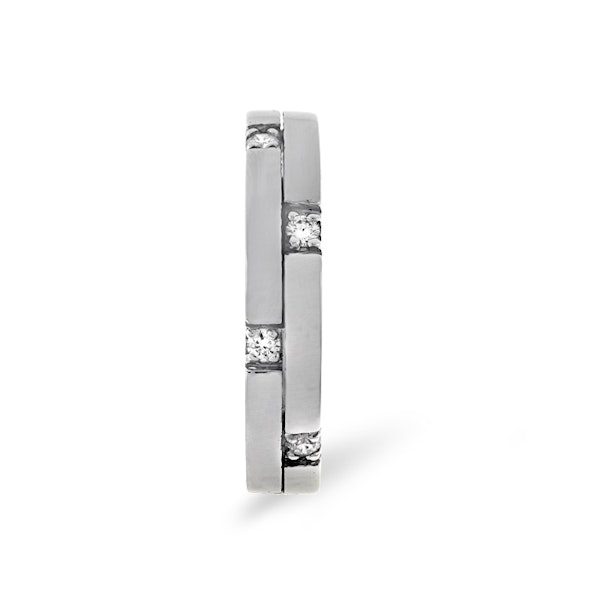 Mens 0.22ct G/Vs Diamond Platinum Dress Ring - Image 2