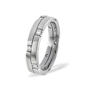 Ellie 18K White Gold Diamond Wedding Ring 0.22CT H/SI