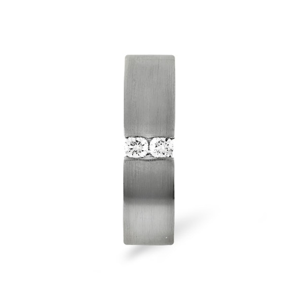 Hannah 18K White Gold Diamond Wedding Ring 0.12CT G/VS - Image 2