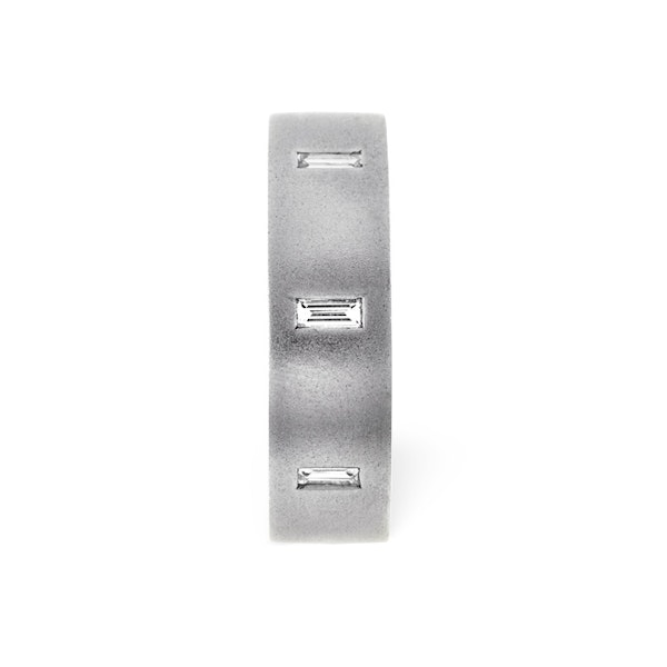Mens 0.17ct H/Si Diamond Platinum Dress Ring - Image 2