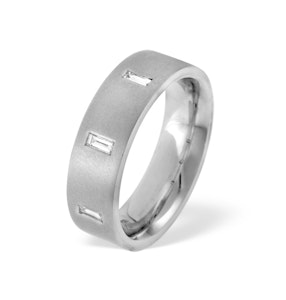 Mens 0.17ct H/Si Diamond Platinum Dress Ring