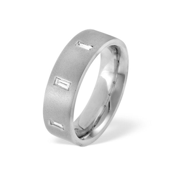 Mens 0.17ct H/Si Diamond Platinum Dress Ring - Image 1