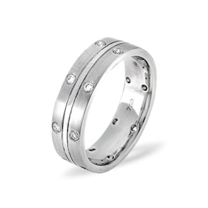 Lucy Platinum Diamond Wedding Ring 0.21CT G/VS