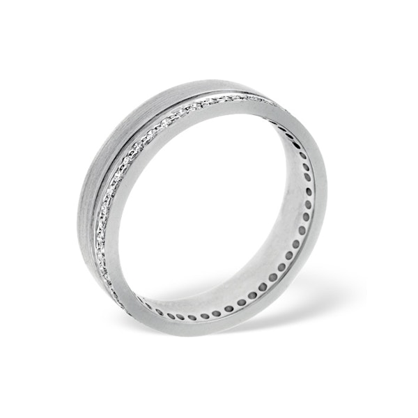 Mens 0.27ct H/Si Diamond 18K White Gold Dress Ring - Image 2