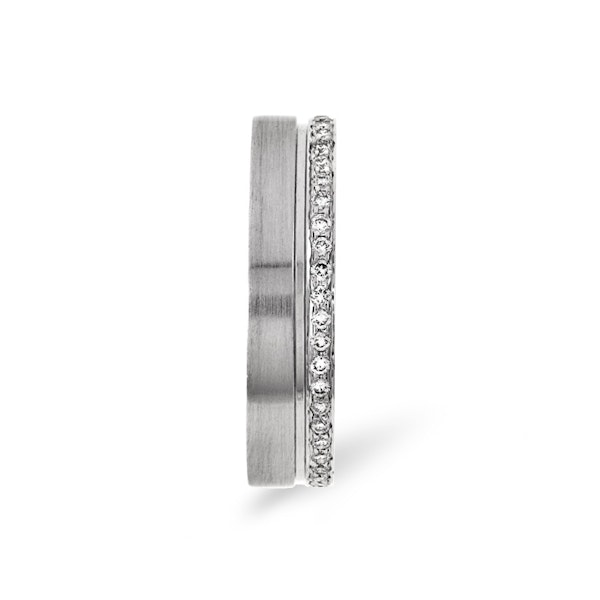 Mens 0.27ct G/Vs Diamond Platinum Dress Ring - Image 3