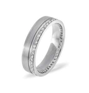 Mens 0.27ct G/Vs Diamond 18K White Gold Dress Ring