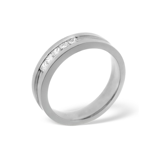 Mens 0.22ct H/Si Diamond 18K White Gold Dress Ring - Image 3