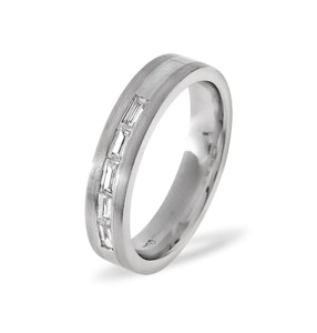 0.22ct G/vs Diamond and Platinum Wedding Ring - YD28-44XUS