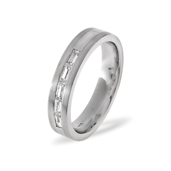0.22ct H/si Diamond and Platinum Wedding Ring - YD28-44JUS - Image 1