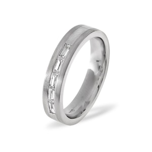 0.22ct H/si Diamond and Platinum Wedding Ring - YD28-44JUS