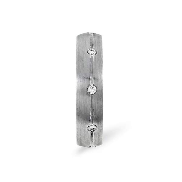 Mens 0.14ct H/Si Diamond Platinum Dress Ring - Image 2