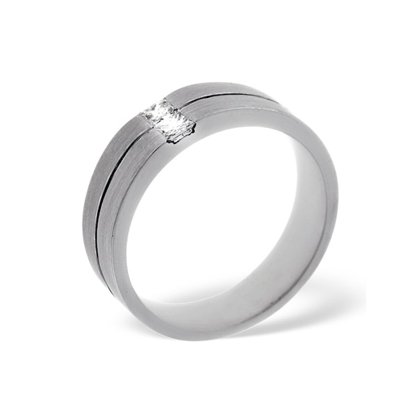 Mens 0.16ct G/Vs Diamond 18K White Gold Dress Ring - Image 3