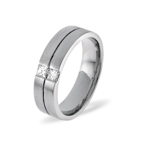 Mens 0.16ct H/Si Diamond Platinum Dress Ring