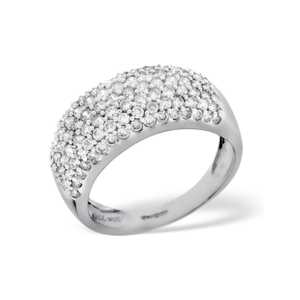 18K White Gold Diamond Ring 1.35ct - Image 3