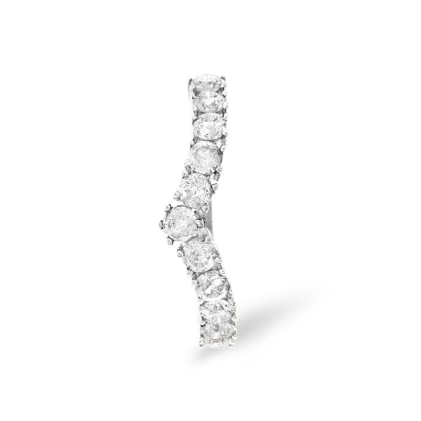 Diamond Wishbone Ring 0.70ct in 18K White Gold - Image 4