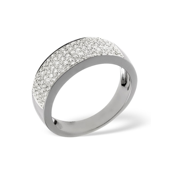 9K White Gold 0.45CT Diamond Ring - Size N - Image 3