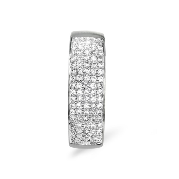 18K White Gold Diamond Pave Ring 0.45ct H/si - Image 2