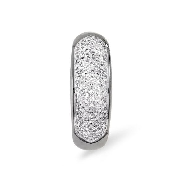 18K White Gold Diamond Pave Ring 0.64ct H/si - Image 3