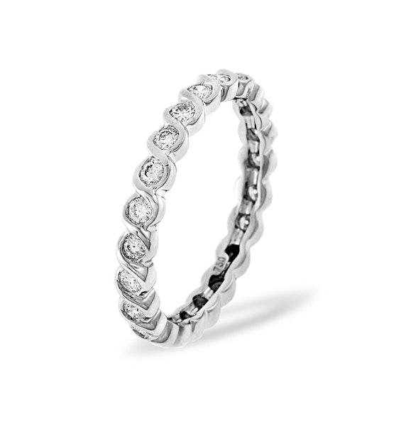 Eternity Ring Kiera 18K White Gold Diamond 1.00ct H/Si - Image 1