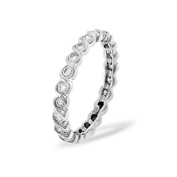 Eternity Ring Kiera 18K White Gold Diamond 1.00ct H/Si - Image 1