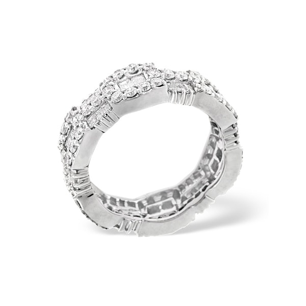Eternity Ring Amelia 18K White Gold Diamond 2.55ct H/Si - Image 3