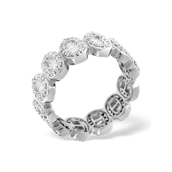 Eternity Ring Sophie 18K White Gold Diamond 1.50ct H/Si - Image 3