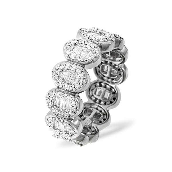Eternity Ring Sophie Platinum Diamond 1.50ct H/Si - Image 1