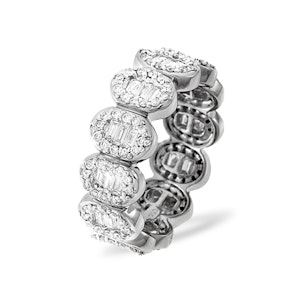 Eternity Ring Sophie Platinum Diamond 1.50ct H/Si