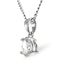 Kiera Platinum Pear Shape Diamond Pendant Necklace 0.50CT H/SI - image 2