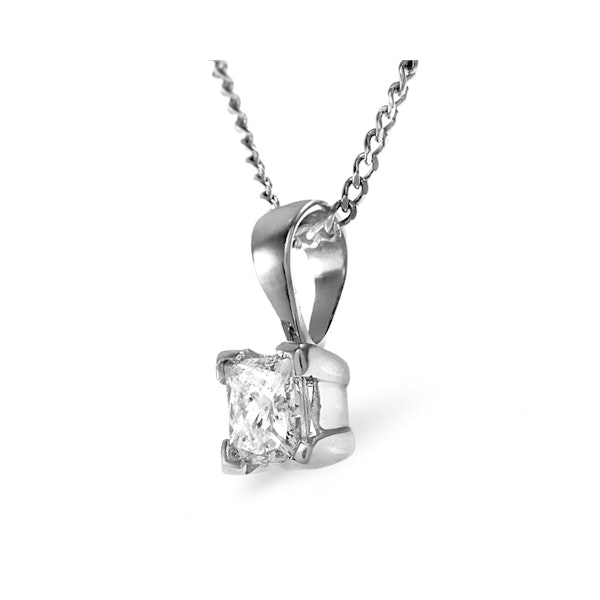 Olivia 18K White Gold Diamond Pendant Necklace 0.50CT G/VS - Image 2