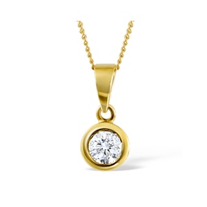 Emily 18K Gold Diamond Pendant Necklace 0.25CT