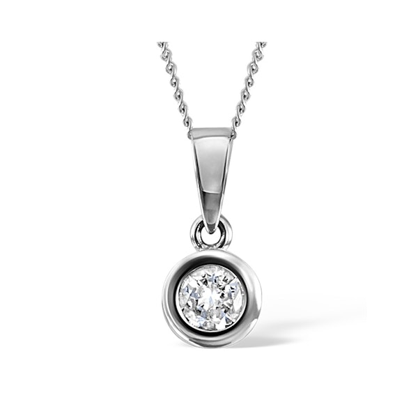 Emily Platinum Diamond Pendant Necklace 0.33CT H/SI - Image 1