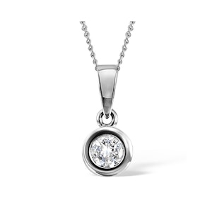 Emily Platinum Diamond Pendant Necklace 0.25CT G/VS