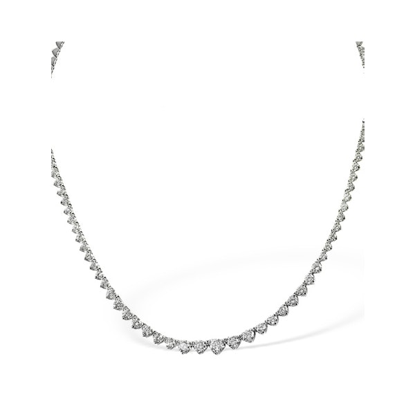 Diamond Necklace 18K White Gold 3.00ct H/Si - Image 1