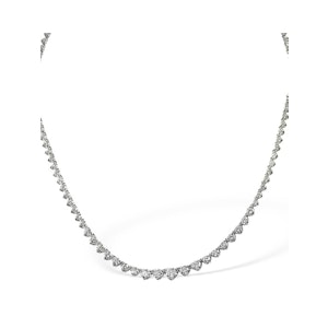 Diamond Necklace 18K White Gold 3.00ct G/Vs