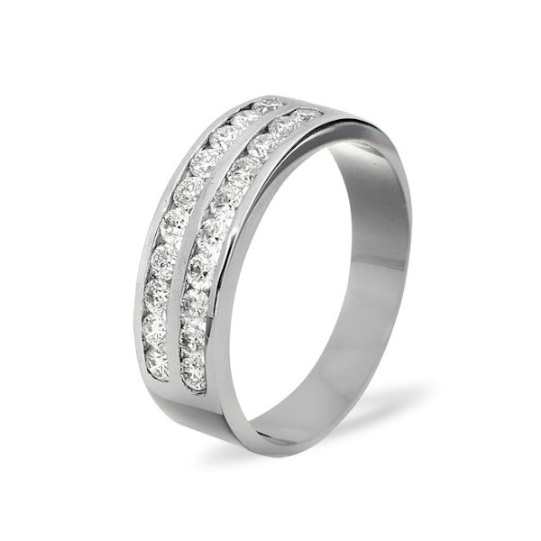 LUCY 18K White Gold Diamond ETERNITY RING 0.50CT G/VS - Image 1
