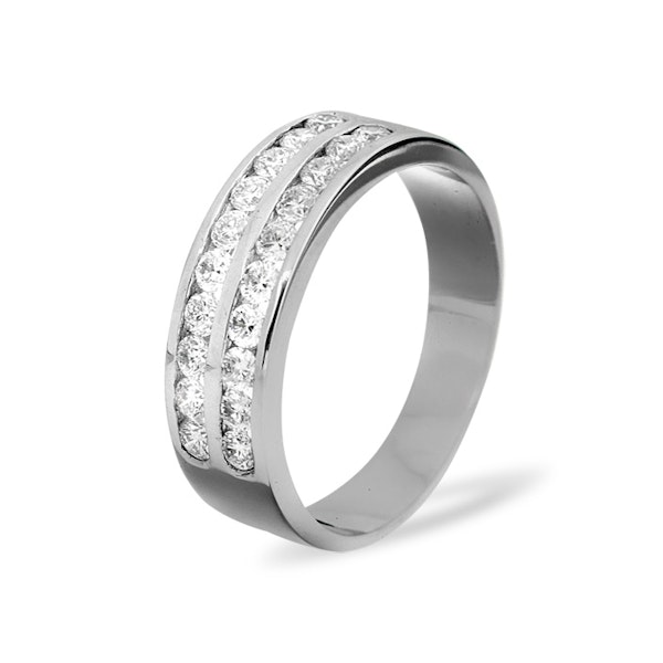 LUCY 18K White Gold Diamond ETERNITY RING 1.00CT H/SI - Image 2