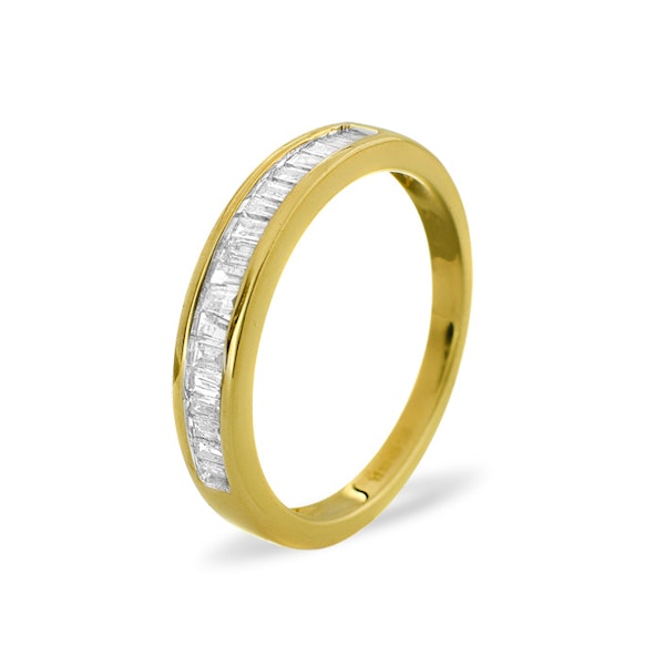 Grace Half Eternity Ring 0.33CT Diamond 9K Yellow Gold SIZE P - Image 1
