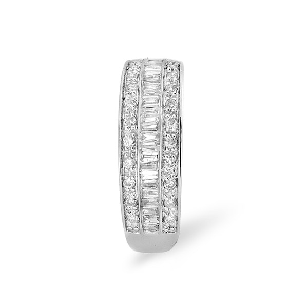 Eternity Ring Baguette Diamond 0.22ct in 9K White Gold - Image 2