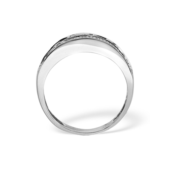 Grace Half Eternity Ring 0.33CT Diamond 9K White Gold SIZE P - Image 2