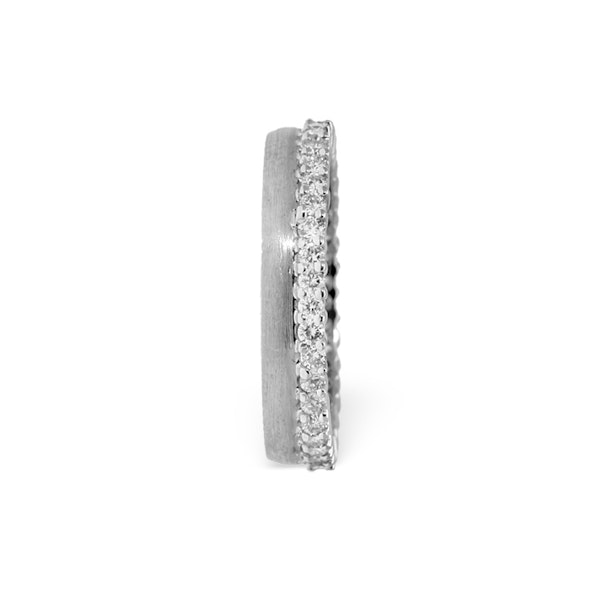 Emily High Set 18K White Gold Diamond Wedding Ring 1.20CT H/SI - Image 3