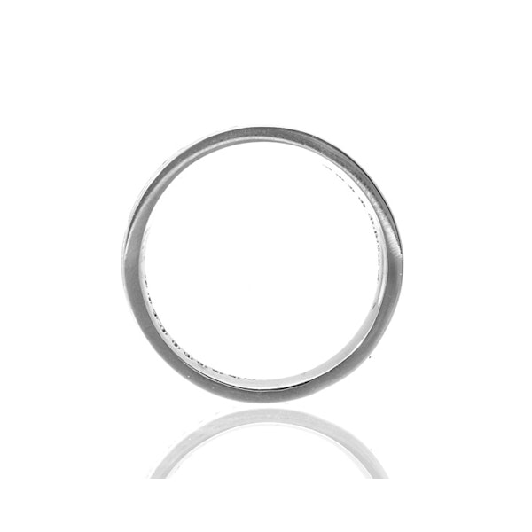 Lucy Swirl 18K White Gold Diamond Wedding Ring 0.55CT H/SI - Image 3