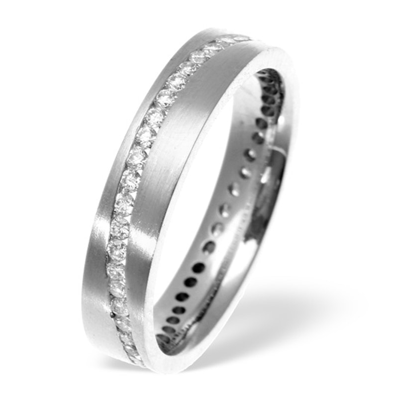  Lucy  Swirl Platinum Wedding  Ring  0 55CT H SI Item YD49 77JUS