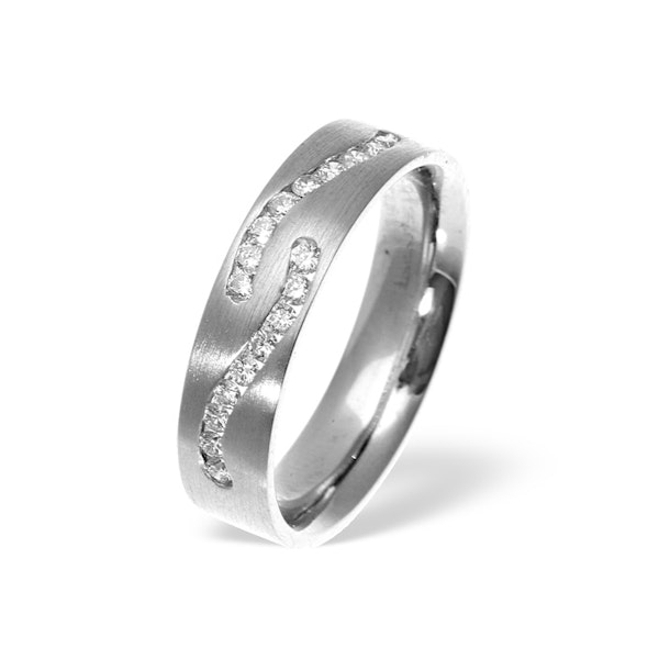 0.30ct H/si Diamond and Platinum Ring - YD40-52JUS - Image 1