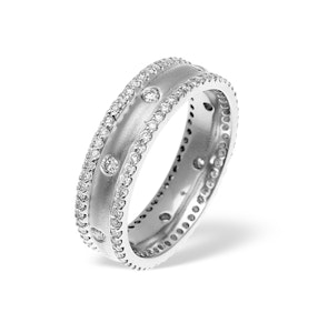 1.30ct H/si Diamond and Platinum Wedding Ring - YD47-352JUS