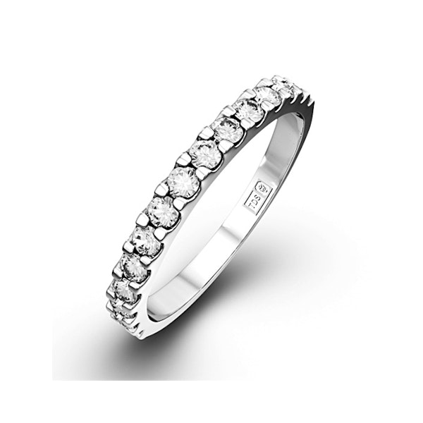 15 Stone Chloe Platinum Lab Diamond Half Eternity Ring 1.00ct F/VS - Image 1