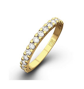 15 Stone Chloe 18K Gold Diamond Eternity Ring 1.00ct H/Si