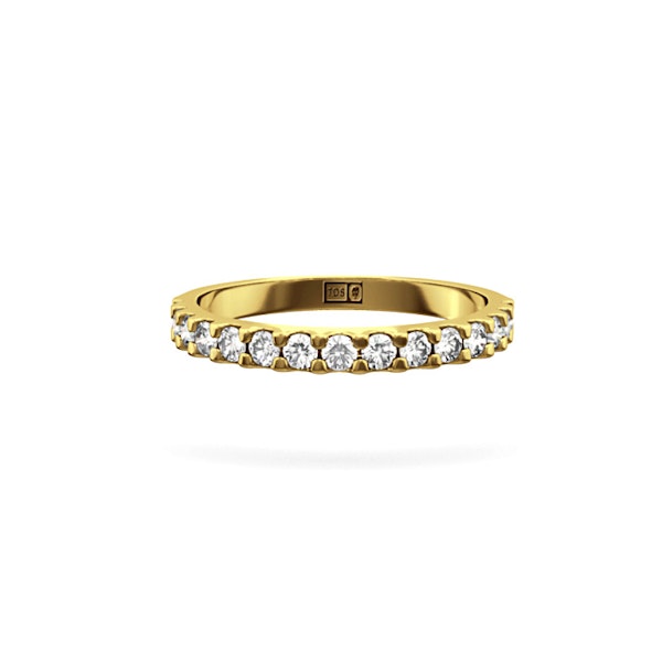 15 Stone Chloe 18K Gold Lab Diamond Eternity Ring 1.00ct F/VS - Image 2