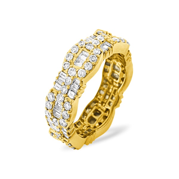 Eternity Ring Amelia 18K Gold Diamond 2.55ct G/Vs - Image 1