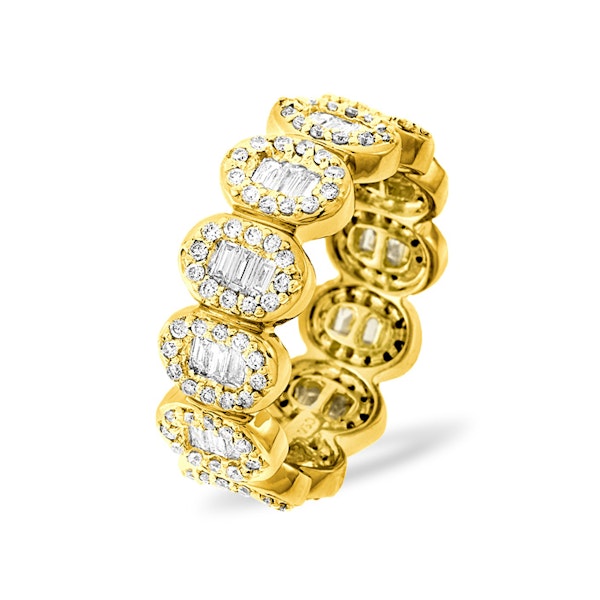 Eternity Ring Sophie 18K Gold Diamond 1.50ct H/Si - Image 1